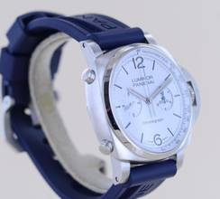 Thumbnail von Officine Paneral Luminor Chronograph 44mm Steel 01218 White Dial 44mm B+P