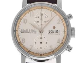 Schäuble & Söhne MLP Jubiläumsuhr Bj.2022 sehr gut Vintage MLP Jubiläumsuhr Chronograph 