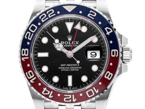  Rolex GMT-Master II Pepsi Ref.126710BLRO Bj.2023 Full Set wie Neu Vintage GMT Master II Pepsi Jubilé Armband 