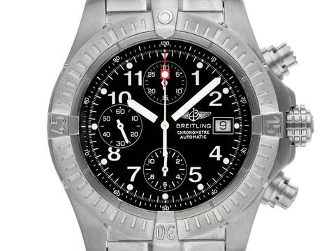 Breitling Avenger II Ref.E13360 Bj.2001 Full Set Original Vintage Unpoliert Avenger II Titan
