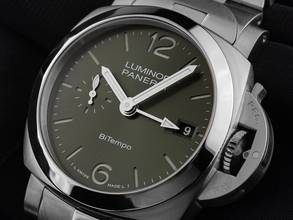 Thumbnail von Panerai Luminor Quaranta BiTempo GMT Ref.PAM01640 2026 Full Set Ungetragen Luminor Quaranta BiTempo GMT Green Dial