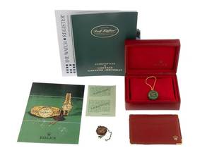 Thumbnail von Rolex Lady-Datejust Ref.6917 Bj.1978 Box&Beschreibung Original Vintage Unpoliert Datejust Lady 18kt Gelbgold Diamanten open 6/9