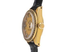 Thumbnail von Rolex Lady-Datejust Ref.6917 Bj.1978 Box&Beschreibung Original Vintage Unpoliert Datejust Lady 18kt Gelbgold Diamanten open 6/9