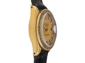 Thumbnail von Rolex Lady-Datejust Ref.6917 Bj.1978 Box&Beschreibung Original Vintage Unpoliert Datejust Lady 18kt Gelbgold Diamanten open 6/9