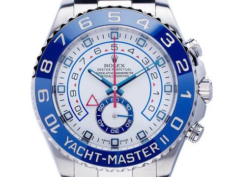  Rolex Yacht-Master II Ref.116680 2014 LC 100 Full Set wie Neu Vintage Yacht Master II Oyster Armband 