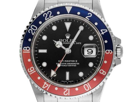 Rolex GMT-Master II Pepsi Ref.16710 2000 Box&Beschreibung sehr gut Vintage GMT Master II Pepsi 