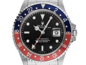 Thumbnail von Rolex GMT-Master II Pepsi Ref.16710 2000 Box&Beschreibung sehr gut Vintage GMT Master II Pepsi