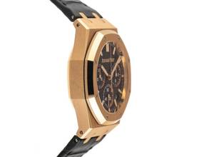 Thumbnail von Audemars Piguet Royal Oak Ref.26240OR.OO.D002CR.01 Bj.2022 Full Set Ungetragen Royal Oak Chronograph 18kt Roségold 157g Krokoleder Faltschließe