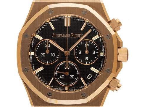 Audemars Piguet Royal Oak Ref.26240OR.OO.D002CR.01 Bj.2022 Full Set Ungetragen Royal Oak Chronograph 18kt Roségold 157g Krokoleder Faltschließe 