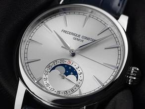 Thumbnail von Frederique Constant Classic Moonphase Date Ref.FC-716S3H6 Full Set Neu Classic Moonphase Date Krokoleder Faltschließe