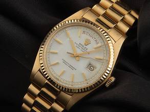 Thumbnail von Rolex Day-Date Ref.1803 1975 Box&Beschreibung Original Vintage Unpoliert Day-Date open 6/9 18kt Gelbgold 122g