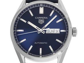 Thumbnail von TAG Heuer Carrera Calibre 5 Day Date Ref.WBN2012.FC6502 2024 Full Set Ungetragen Carrera Calibre 5 Blue Day-Date Krokoleder Faltschließe