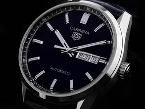Thumbnail von TAG Heuer Carrera Calibre 5 Day Date Ref.WBN2012.FC6502 2024 Full Set Ungetragen Carrera Calibre 5 Blue Day-Date Krokoleder Faltschließe