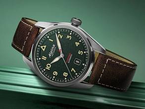 Thumbnail von Alpina Startimer Pilot Ref.AL-525KW4S36 Full Set Neu Startimer Pilot Green Dial