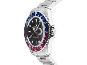 Thumbnail von Rolex GMT-Master Pepsi Fat Font open 6/9 Ref.1675 1982 Box&Beschreibung sehr gut Vintage GMT Master Pepsi open 6/9 Fat 4 Oyster