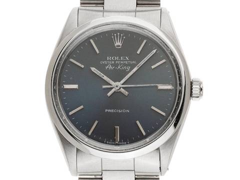 Rolex Air King Oyster Perpetual Air King Ref.5500 1988 original Box Original Unpoliert Vintage Oyster Perpetual Air King Precission Oyster Armband