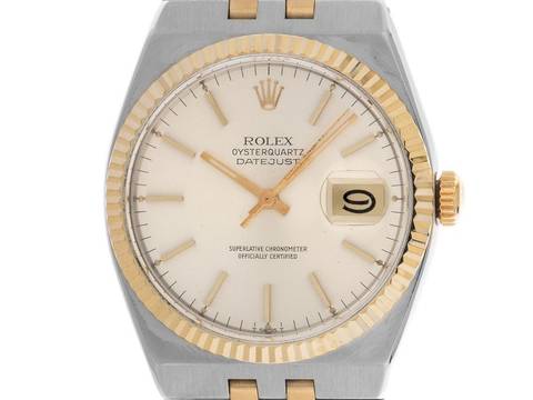 Rolex Datejust Oysterquartz Ref.17013 1986 Full Set wie Neu Vintage Oysterquarz open 6/9