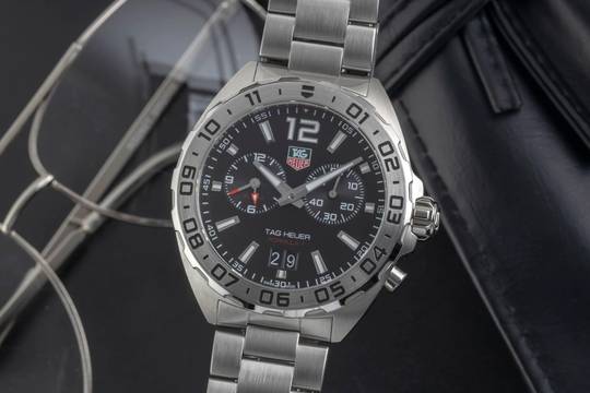  TAG Heuer Formula 1 Alarm Edelstahl Quarz Ref. WAZ111A BA0875 B&P 2019 
