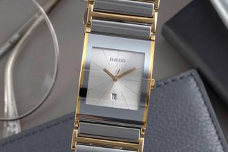  Rado Integral L Stahl / Keramik Quarz Herrenuhr Ref. R20748112 B&P 