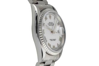 Thumbnail von Rolex Datejust 36 White Dial Oyster Stahl Automatik Herrenuhr Ref. 16220 P-Serie