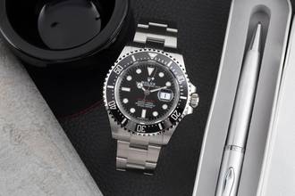 Thumbnail von Rolex Sea-Dweller Single Red Stahl Herrenuhr Oyster Ref. 126600 B&P 2017 LC100