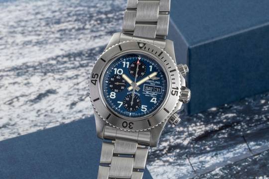  Breitling Superocean Chronograph Steelfish Automatik Stahl Ref. A13341 B&P 2014 