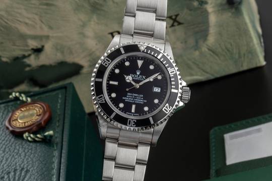  Rolex Sea-Dweller 4000 4000ft Oyster Edelstahl Automatik Herrenuhr Ref 16600 B&P 2006 
