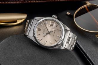 Thumbnail von Rolex Oysterdate Precision Silver Dial Stahl Handaufzug Herrenuhr Ref. 6694