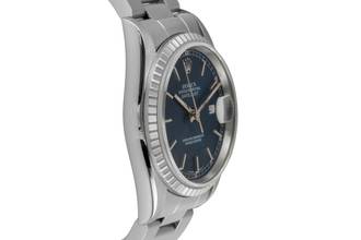 Thumbnail von Rolex Datejust 36 Blue Dial Oyster Stahl Automatik Herrenuhr Ref. 16220 T-Serie