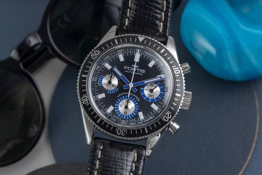 Fortis B-42 Marinemaster Vintage Chronograph Limited Edition 800.20.85L.01 B&P 2015
