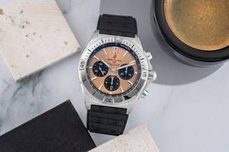 Thumbnail von Breitling Chronomat B01 42 Stahl Automatik Ref. AB0134101K1S1 B&P