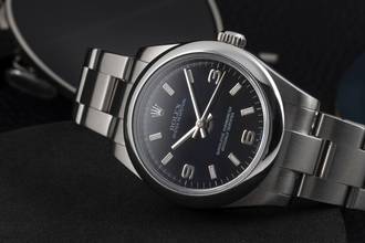 Thumbnail von Rolex Oyster Perpetual 31 Black Dial Edelstahl Automatik Damenuhr Ref. 177200