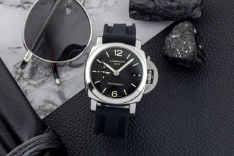 Thumbnail von Panerai Luminor 1950 GMT Automatik Stahl Herrenuhr PAM00535 Box & Papiere 2015