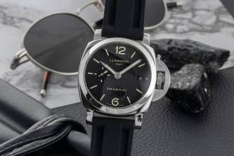 Thumbnail von Panerai Luminor 1950 GMT Automatik Stahl Herrenuhr PAM00535 Box & Papiere 2015