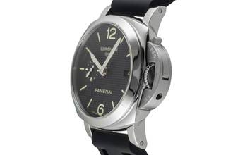 Thumbnail von Panerai Luminor 1950 GMT Automatik Stahl Herrenuhr PAM00535 Box & Papiere 2015