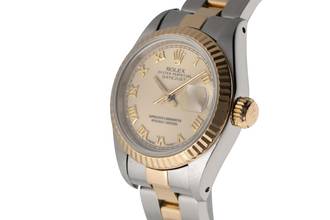 Thumbnail von Rolex Lady-Datejust Roman Dial Stahl / Gold Automatik Damen Ref. 69173 B&P 1989