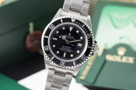Rolex Sea-Dweller 4000 Stahl Automatik Herrenuhr Ref. 16600T B&P 2007 Collector´s Set