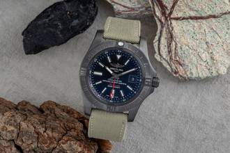 Thumbnail von Breitling Avenger II GMT Black Steel Automatik Ref. M3239010/BF04 B&P 2021
