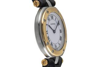 Thumbnail von Cartier Santos Ronde Vendome Lady Stahl / Gold White Dial Damen Ref. 8191