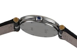 Thumbnail von Cartier Santos Ronde Vendome Lady Stahl / Gold White Dial Damen Ref. 8191