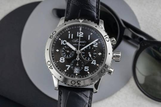  Breguet Type XX - XXI - XXII Flyback Chronograph Automatik Stahl Herrenuhr Ref. 3810 