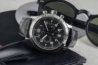 Thumbnail von Breguet Type XX - XXI - XXII Flyback Chronograph Automatik Stahl Herrenuhr Ref. 3810