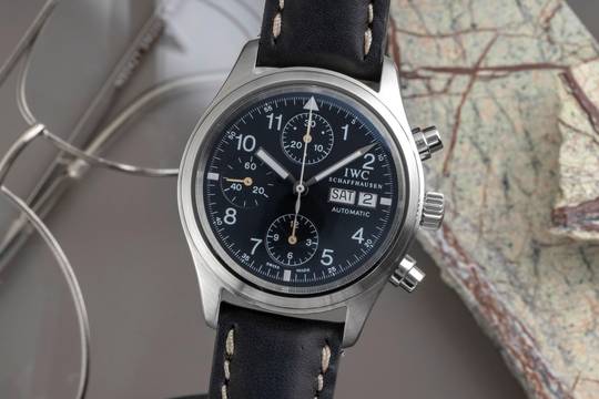  IWC Pilot Fliegerchronograph Chronograph Stahl Automatik Herrenuhr Ref. IW370607 