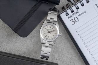Thumbnail von Rolex Oyster Perpetual Silver Dial Stahl Automatik Damenuhr Ref. 76080 Y-Serie