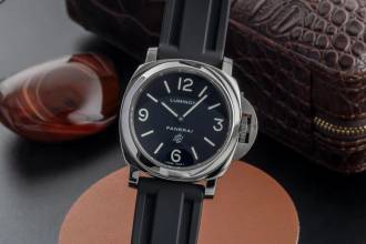 Panerai Luminor Base Logo 44 Stahl Handaufzug Herrenuhr Ref. PAM00000 