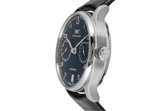 Thumbnail von IWC Portuguese Portugieser Automatik Edelstahl Datum Herrenuhr Ref. IW500710 Papiere 2019