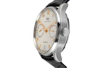 Thumbnail von IWC Portuguese Portugieser 7 Days Edelstahl Automatik Herrenuhr Ref. IW500704 B&P 2016