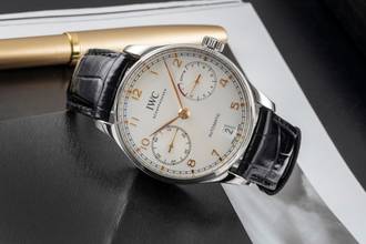 Thumbnail von IWC Portuguese Portugieser 7 Days Edelstahl Automatik Herrenuhr Ref. IW500704 B&P 2016