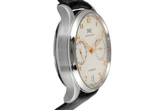 Thumbnail von IWC Portuguese Portugieser 7 Days Edelstahl Automatik Herrenuhr Ref. IW500704 B&P 2016