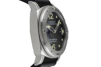Thumbnail von Panerai Luminor Submersible Automatik Datum Stahl Herrenuhr Ref. PAM00024 B&P